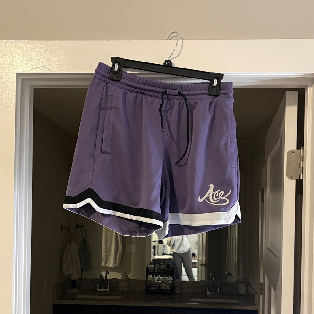 CO Women's Lavender Athletic Shorts with Black Trim